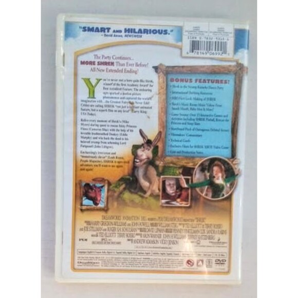 Dreamworks Shrek 1 & 2 DVD Lot Movies Shrek Donkey Fiona 2004 and 2006 - Picture 4 of 7